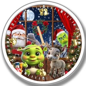 Shrek Christmas clock